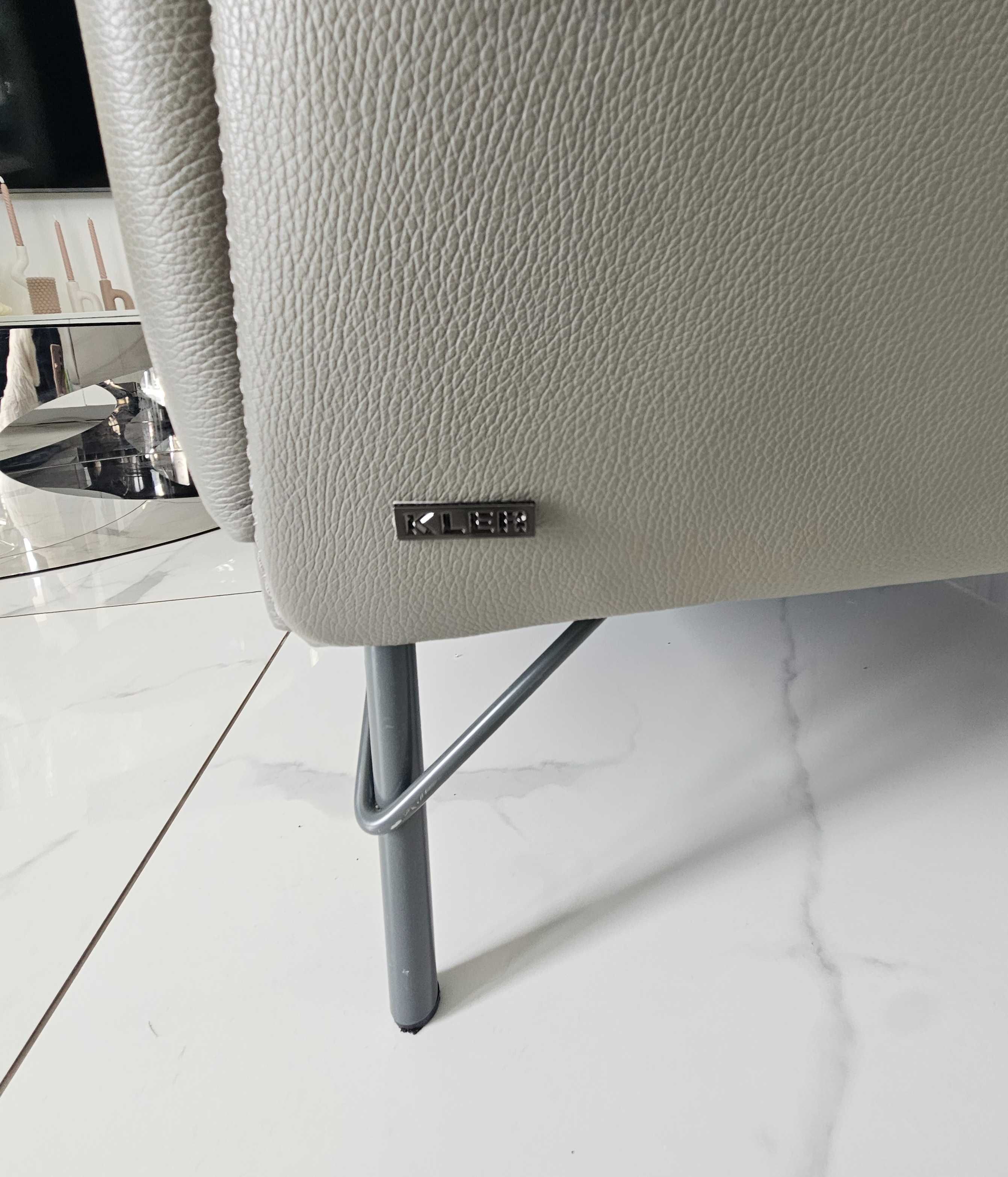 Kler sofa W184 szary zestaw