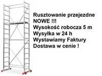 Rusztowanie aluminiowe Faraone przejezdne AK400 wysokość 5m