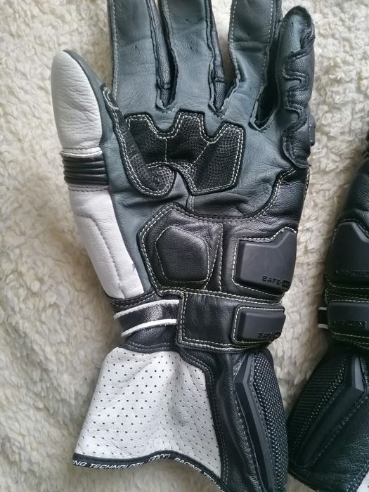 Rękawice motocyklowe FLM męskie skóra jak nowe rozmiar XL