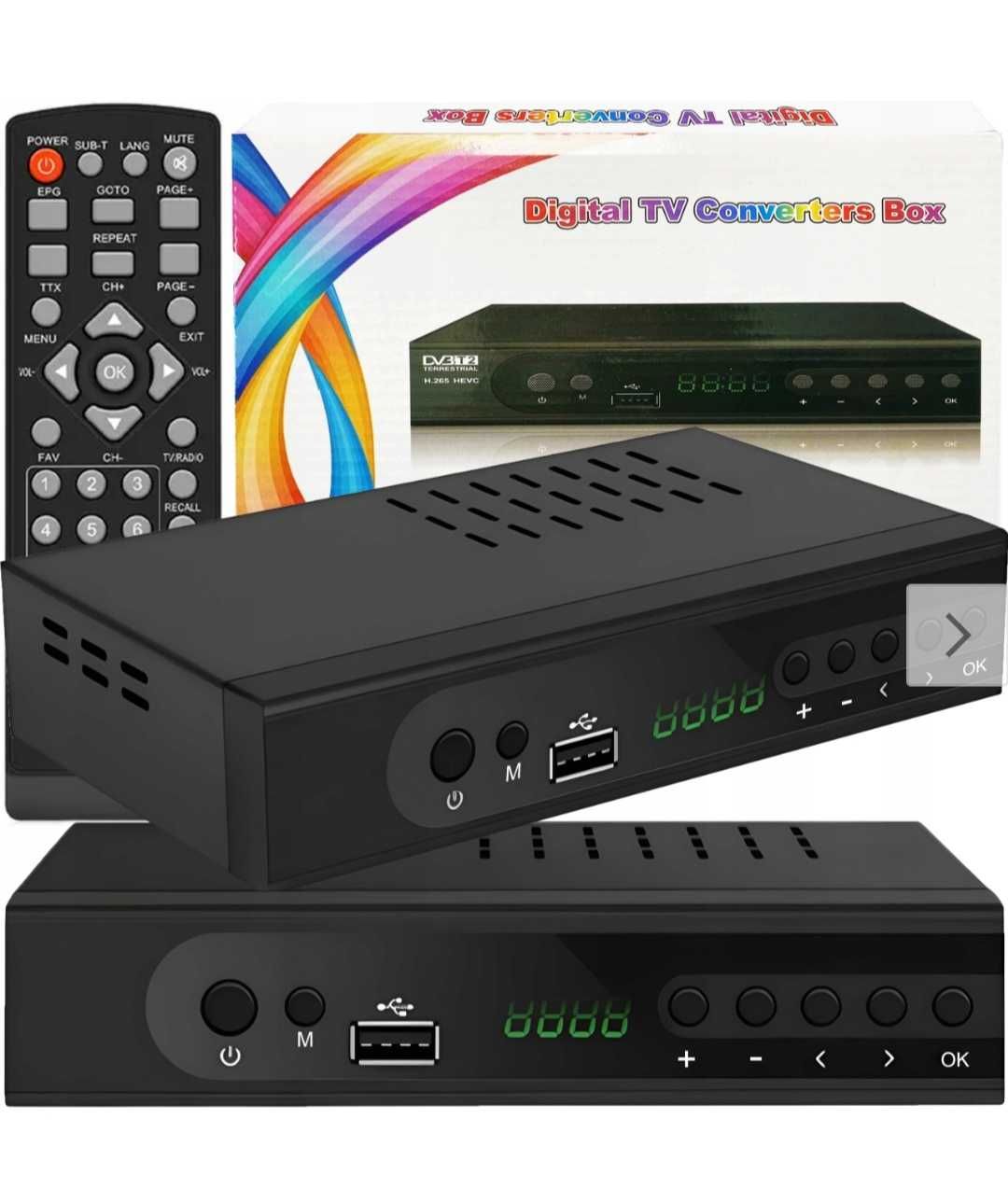 Dekoder tuner telewizji naziemnej HD DVB-T2 HEVC H.265