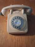 Telefone de disco vintage
