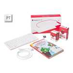 Kit Raspberry Pi 4 00 (4GB) c/ Livro de iniciação e teclado (PT)