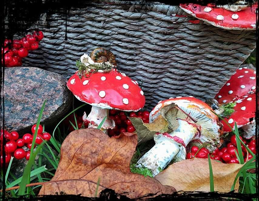 Grzybki muchomorki - zawieszki Boże Narodzenie, święta
