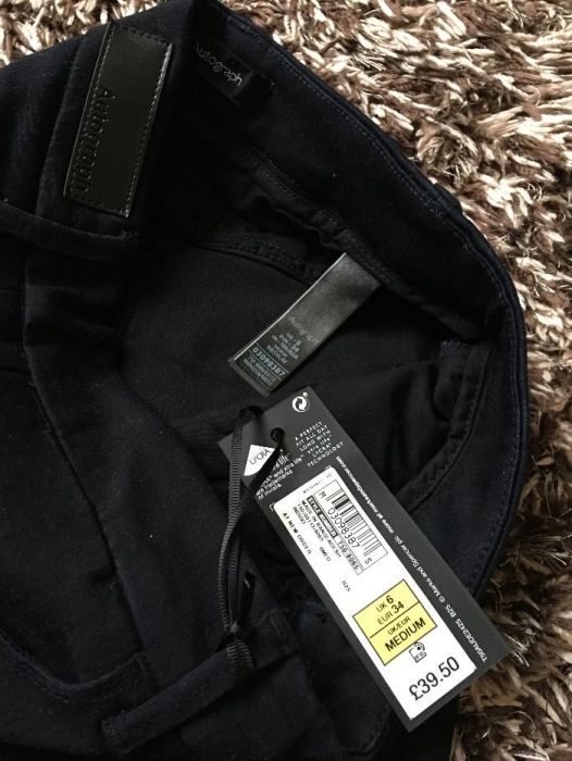 Spodnie jeansowe granatowe damskie rurki MARKS&SPENCER rozmiar 6 34 XS
