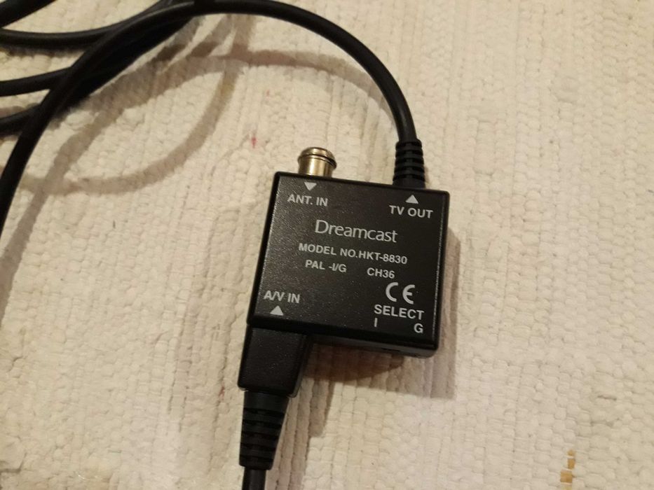Cabos oficiais Sega Dreamcast - Antena, RF + extensor