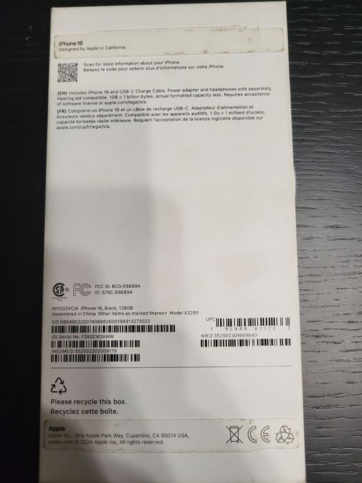 Iphone 16 novo   em caixa