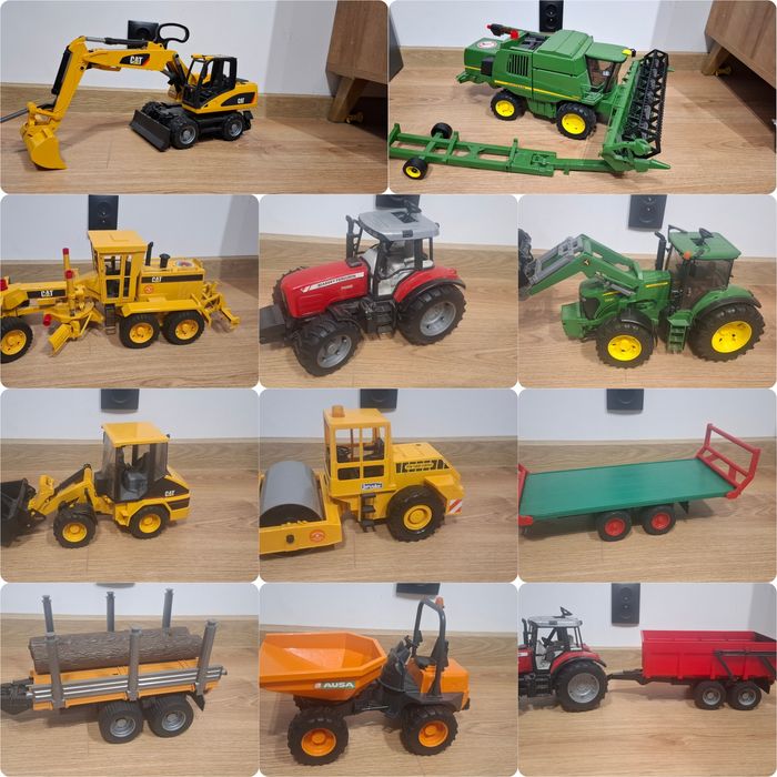 BRUDER zabawki traktor koparka