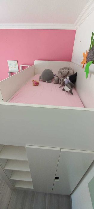 Conjunto de Cama Alta Ikea Smastad