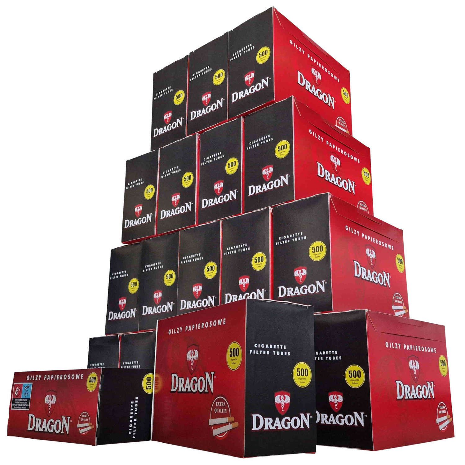 20 x Gilza papierosowa Dragon 500 sztuk