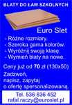 Blaty do ław szkolnych.