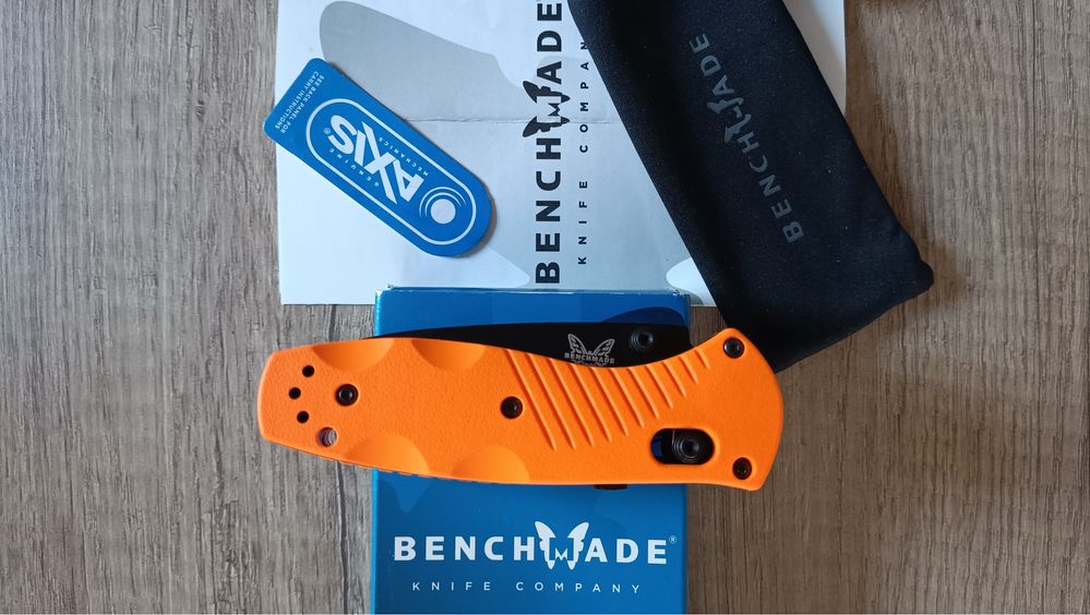 складний ніж Benchmade 585BKD2-ORG MINI BARRAGE. Оригінал!