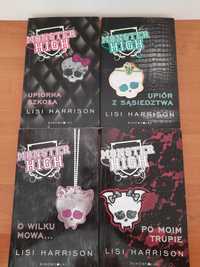 Seria książek Monster High- 4 tomy