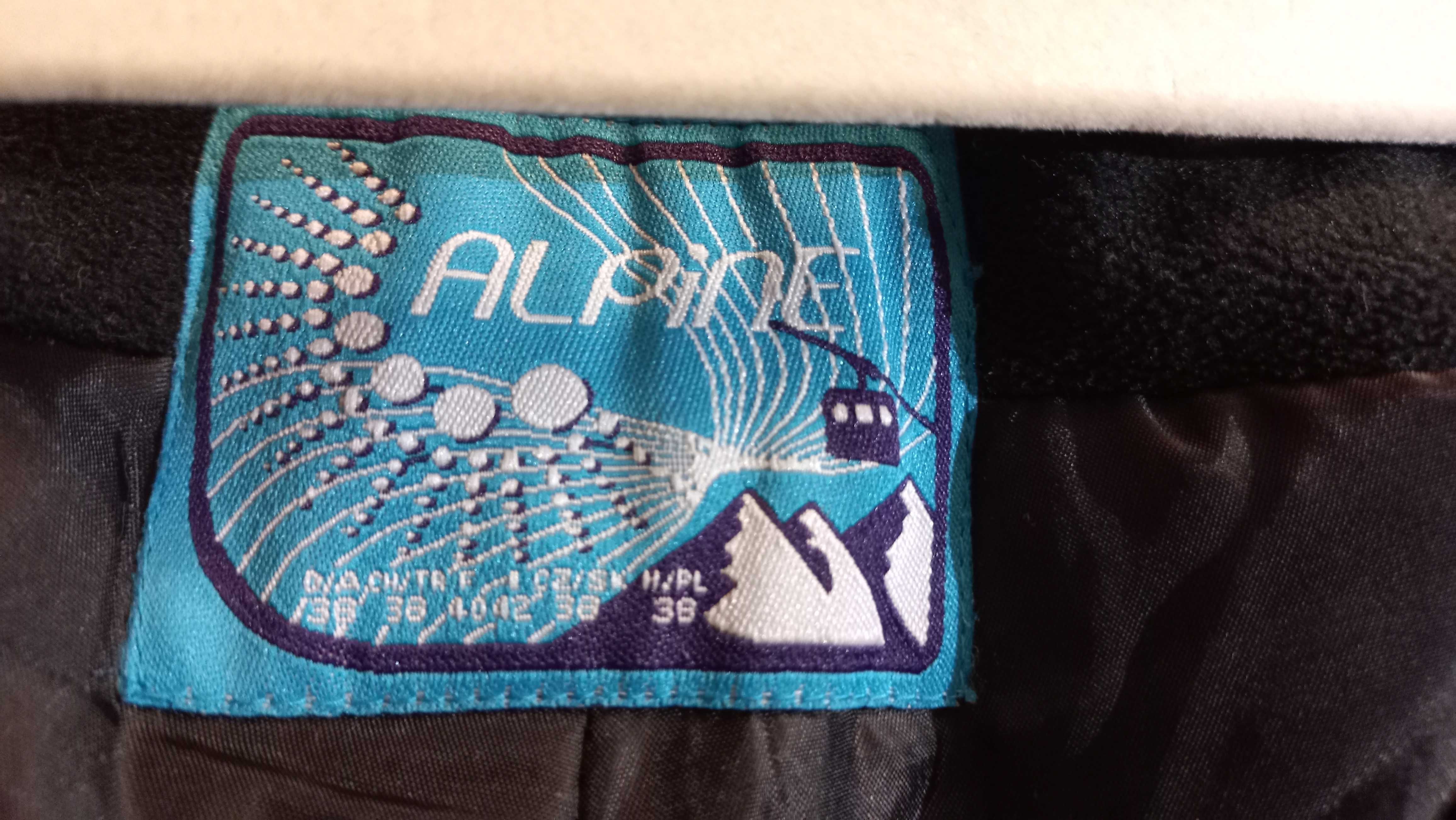 Spodnie narciarskie Czarne - Tchibo Alpine Recco rozm. 38