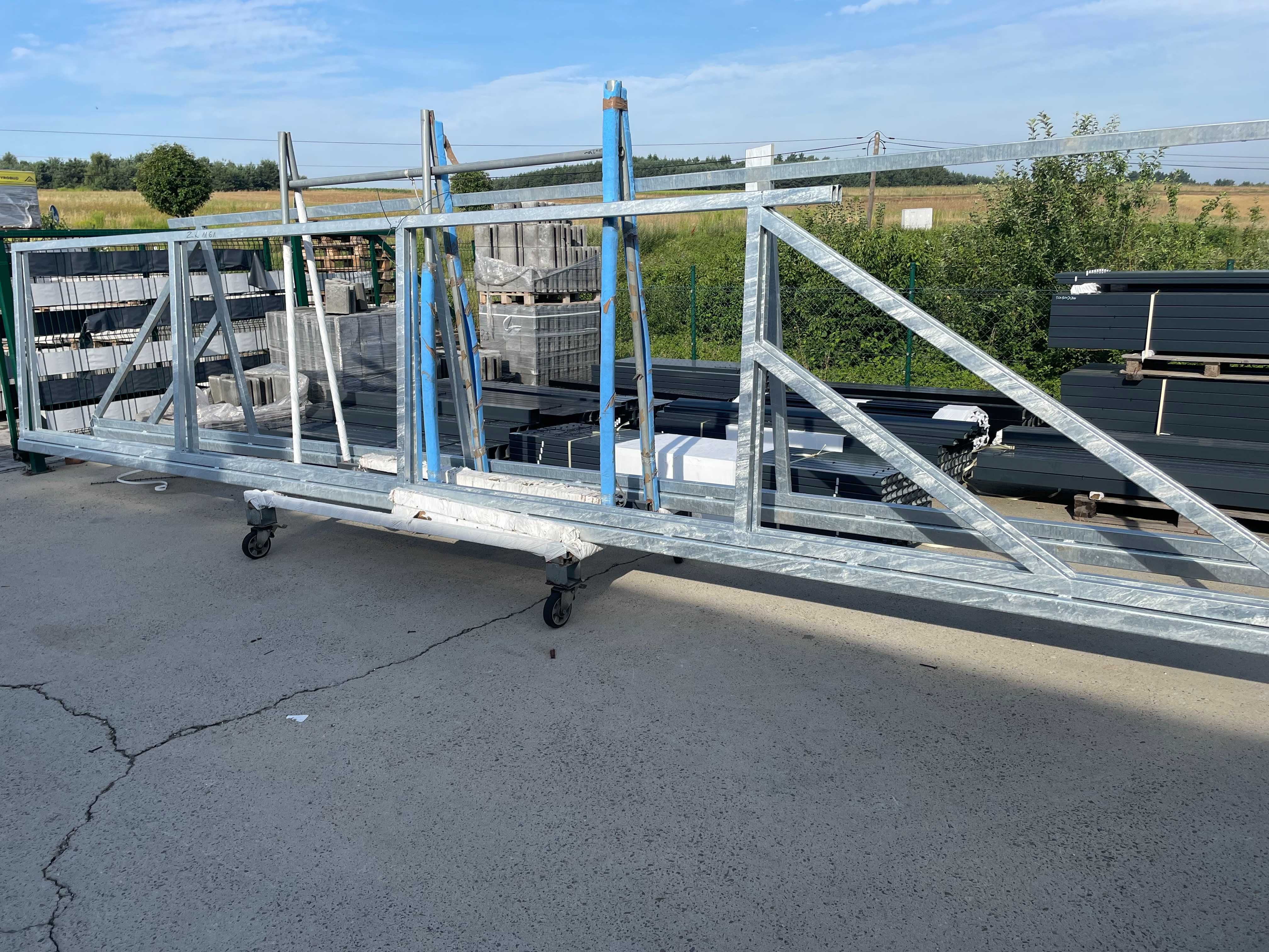 Brama przesuwna przęsło furtka ogrodzenia aluminiowe stalowe