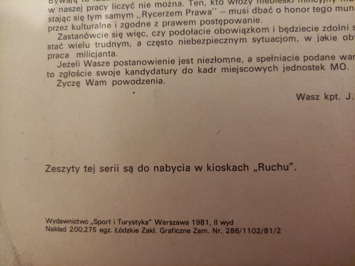 Kapitan Żbik Komiks 1981 rok wydania