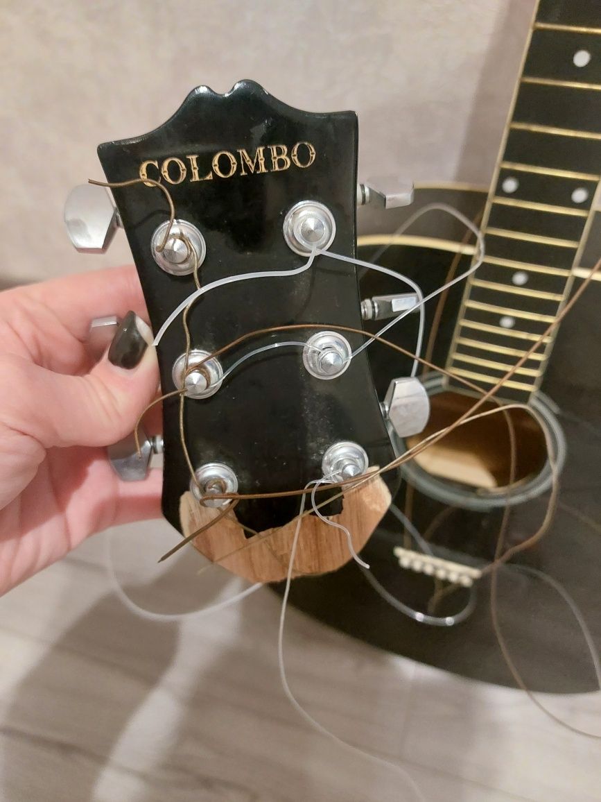 Акустическая гитара под ремонт Colombo LF 4100 BK