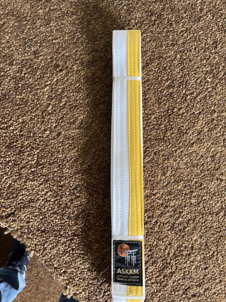 5 Fitas amarelo karate