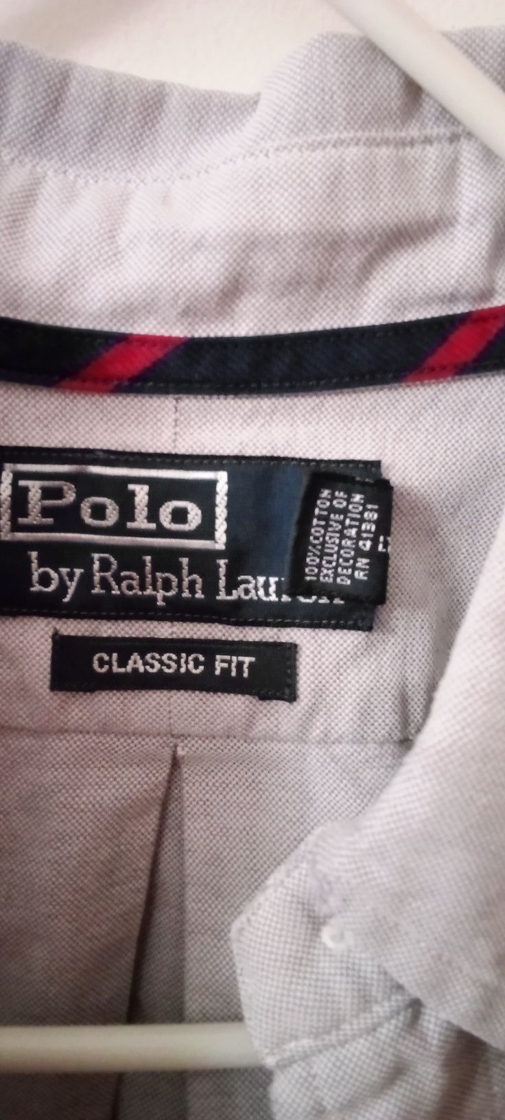 Camisa Oxford, Ralph Lauren, S, cinza azulado