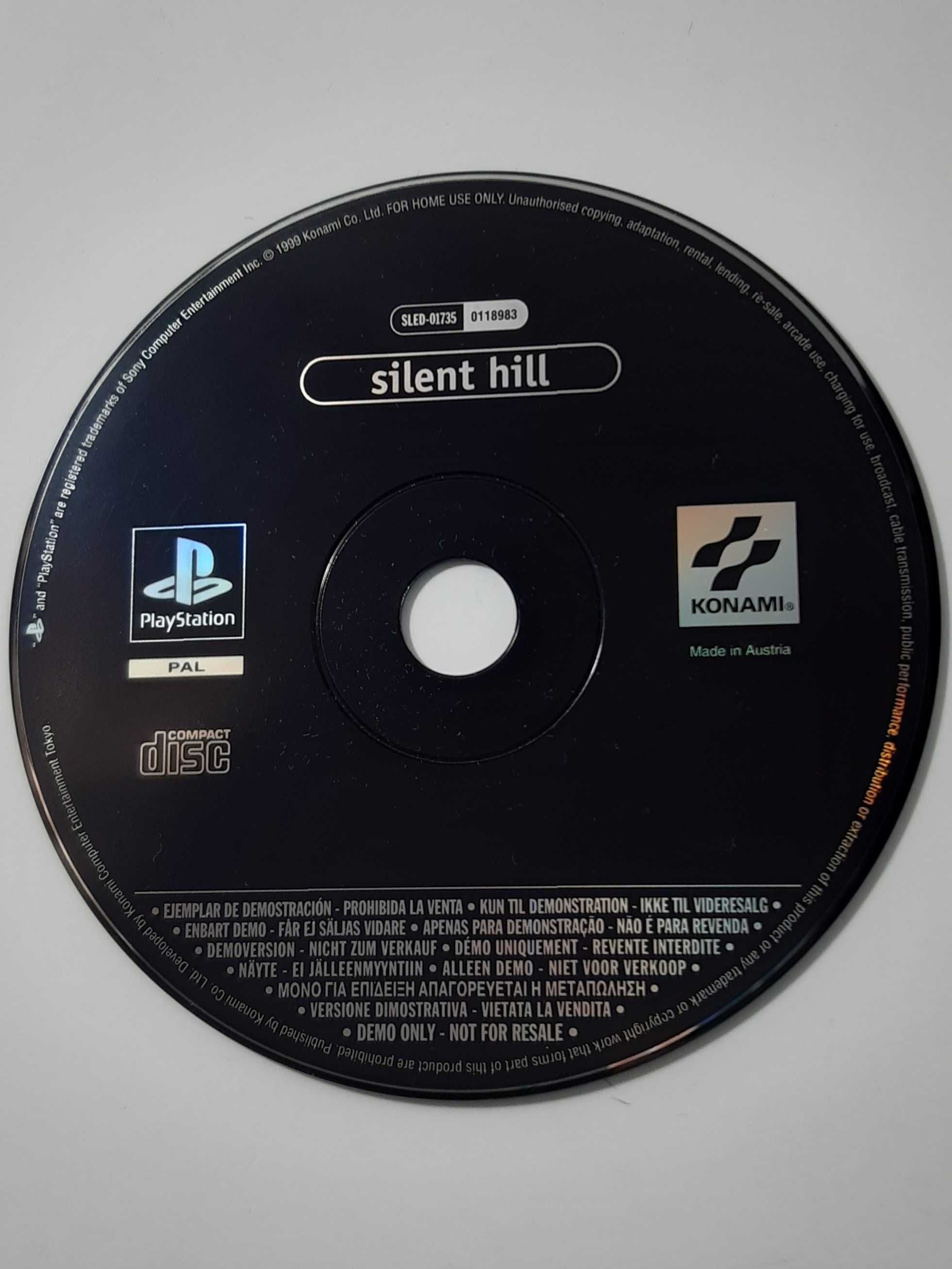 Demo de Silent Hill - Sony PlayStation / PS1 (Konami, 1999)