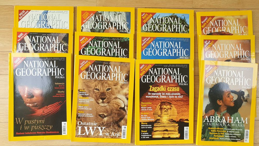 Pismo NATIONAL GEOGRAPHIC (egzemplarze od 1998 do 2023) 257 sztuk