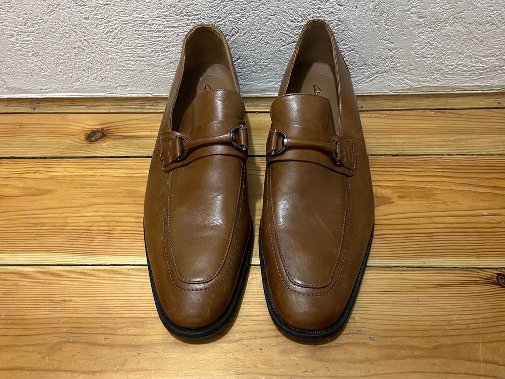 Nowe eleganckie buty skórzane męskie Clarks Gilman Bit roz. 46 loafers