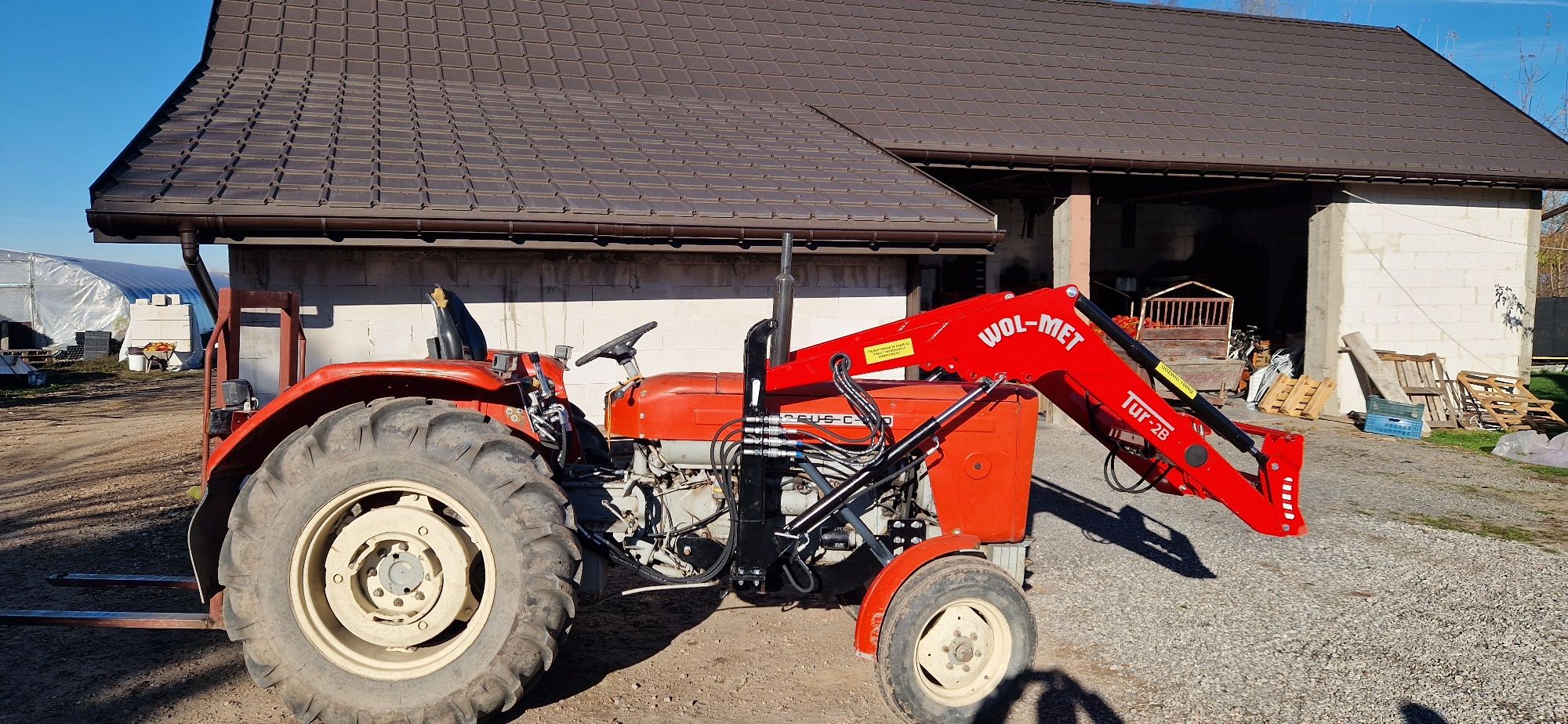 Ładowacz czołowy TUR 2 B EURORAMKA WOL MET C 330, C360,  MF, TUR