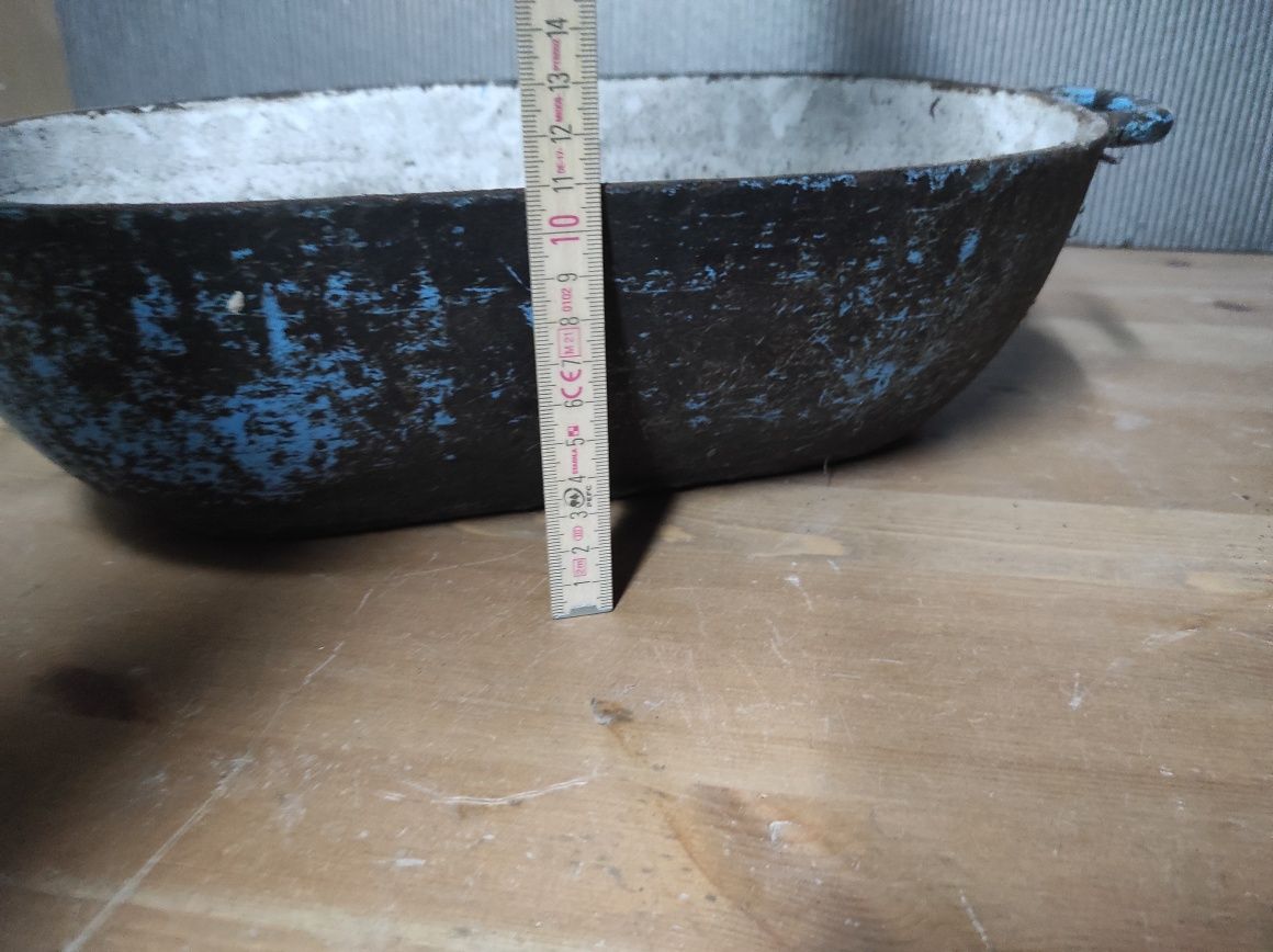 Stara żeliwna brytfanna, gęsiarka nr6
