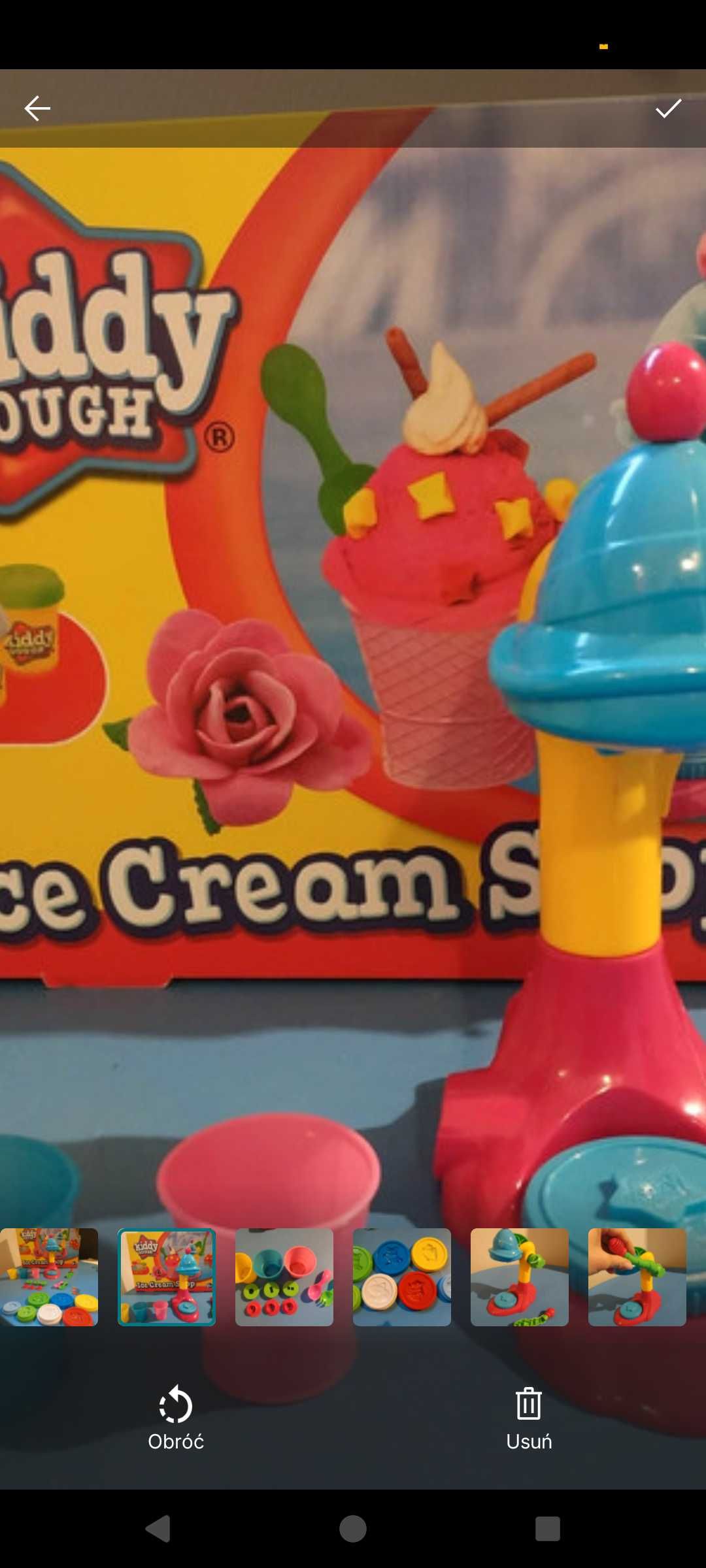 Zestaw do ciastoliny jak Play doh lodziarnia lody