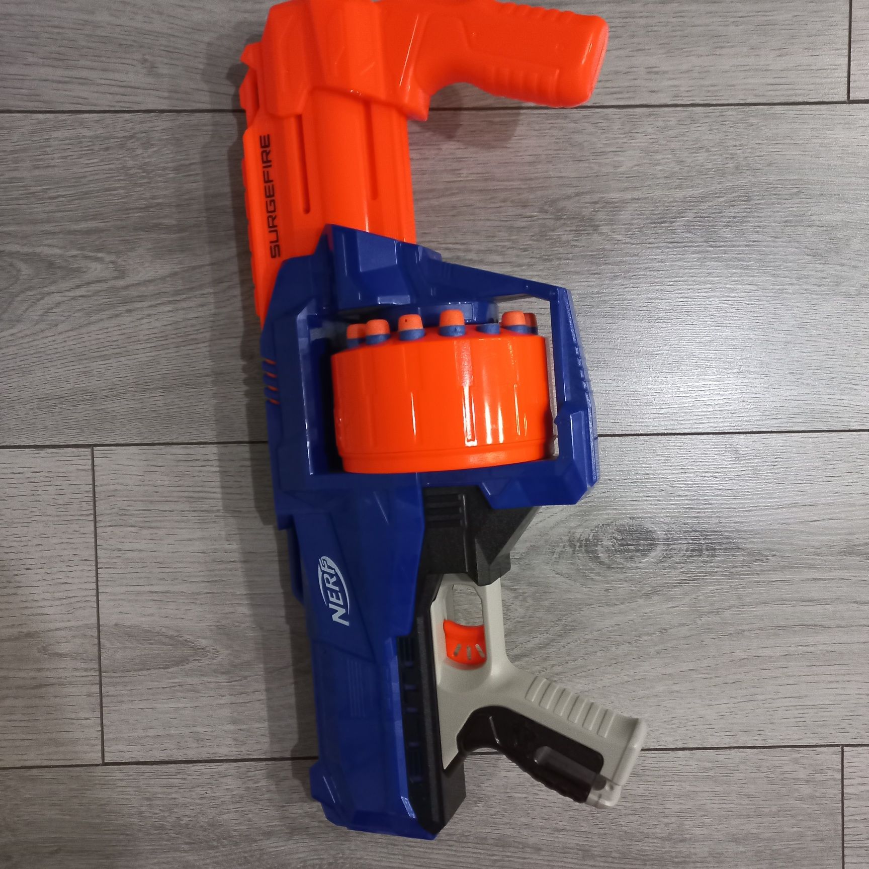 NERF ружье с барабаном
