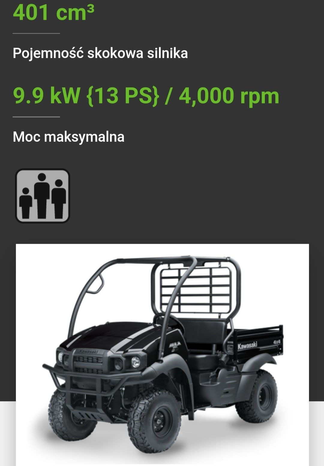Kawasaki Mule SX 4X4 , Nowy , z vat23% , raty , leasing , Model 2025