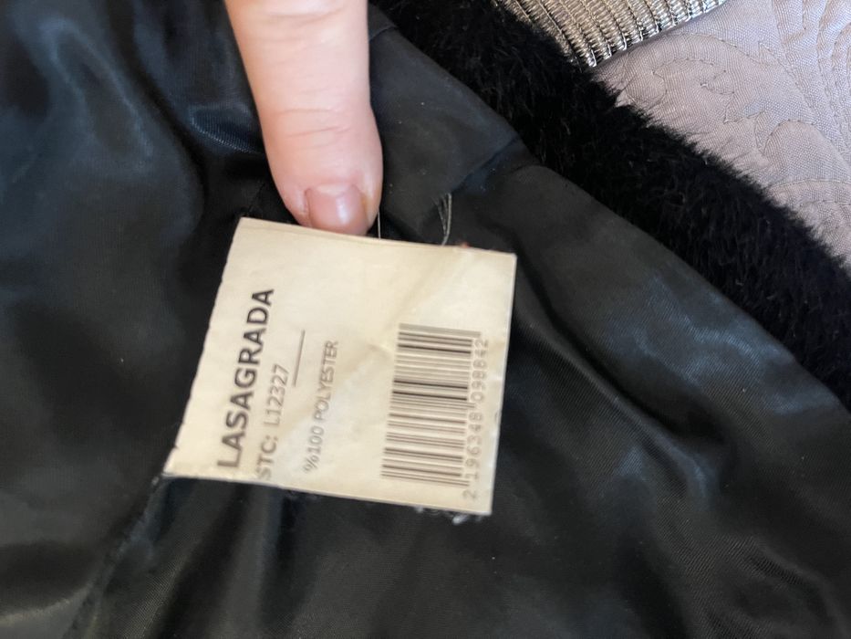 Стильный полушубок Lasagrada, искусственный мех, Турция, размер M