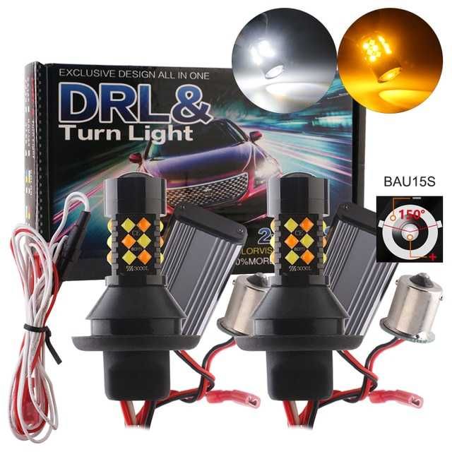 Lluz Diurna carro LED DRL do carro (par) + controlador como novo