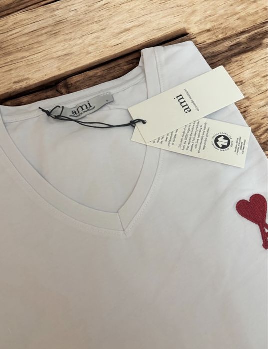 T-shirt damski serek Ami klasyk rozmiar S