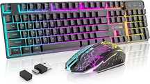 Zestaw UrChoiceLtd T3 PRO Klawiatura i Mysz bezprzewodowa RGB