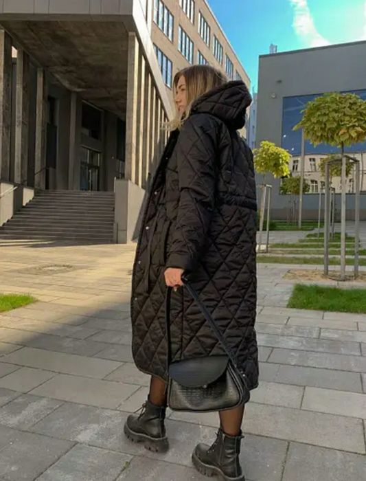 Куртка плащ зимова довга