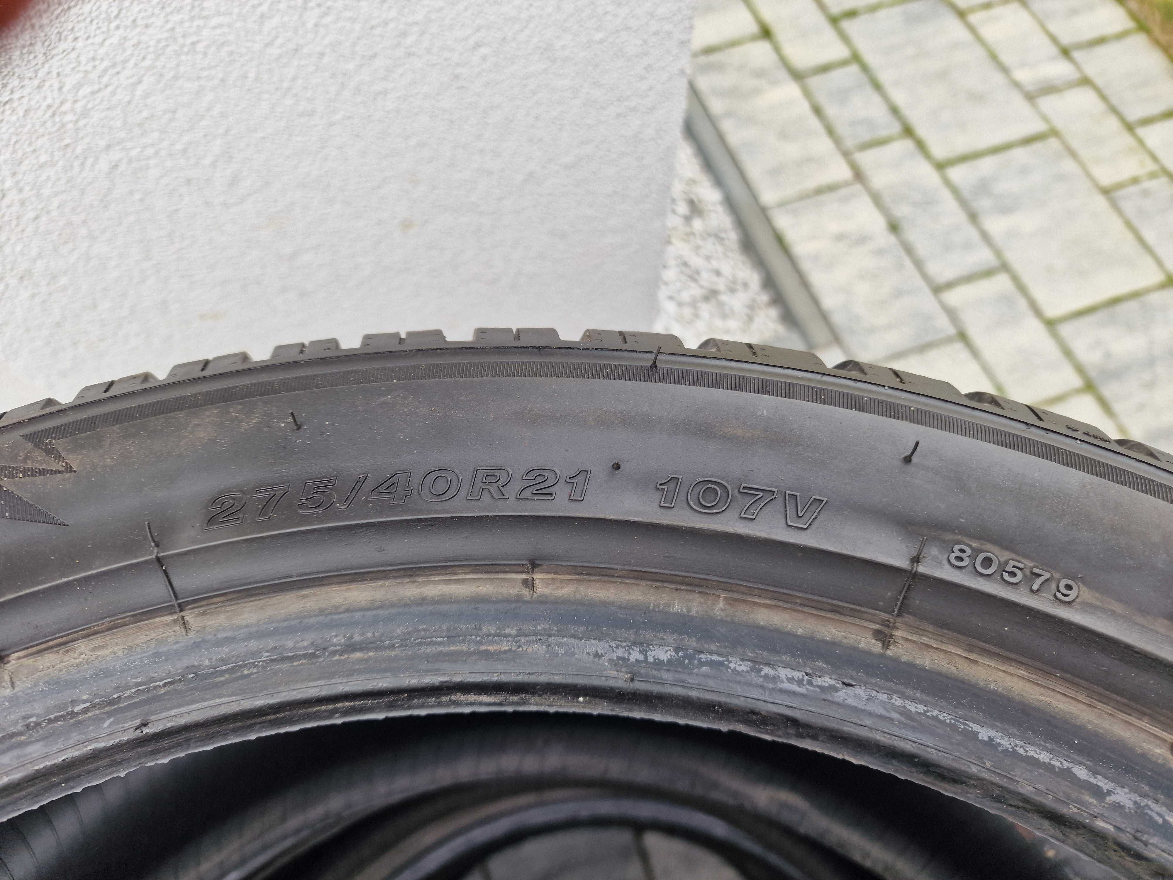 Opony zimowe Bridgestone 275/40 R21 - Super stan. 4 sztuki.