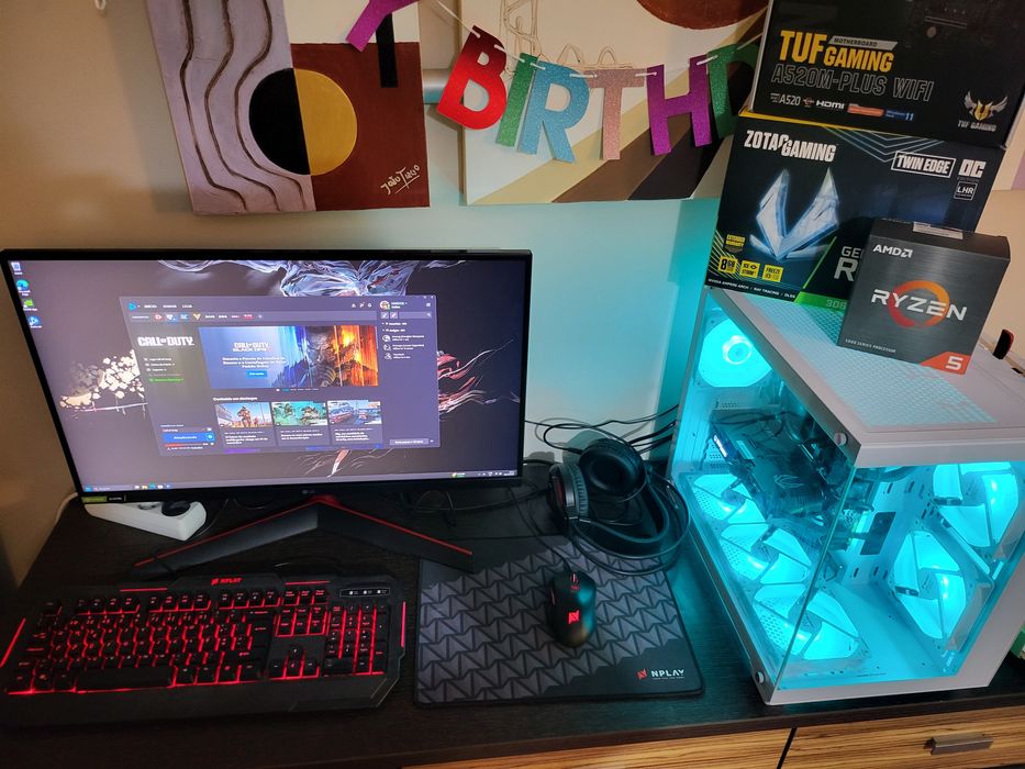 PC gaming completo ryzen 5600x , rtx 3060 ti , 24gb ram 3600 mhtz