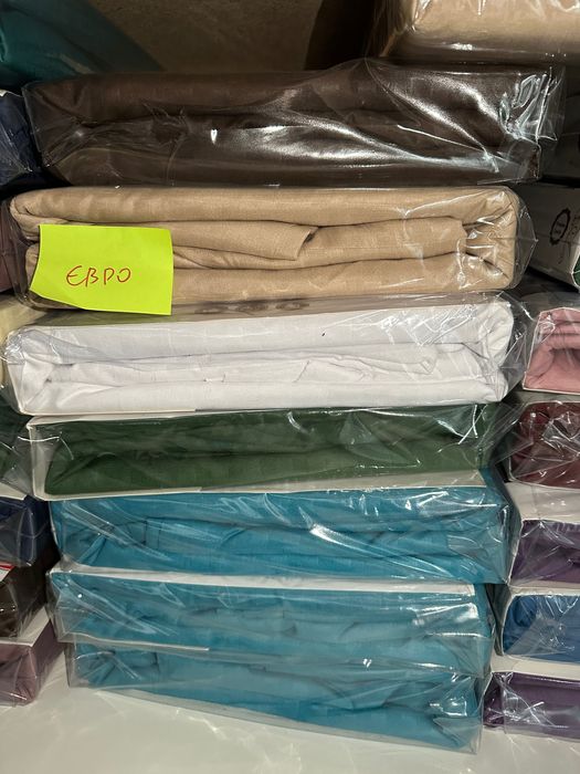 Євро та двоспальні нові зимові кольори однотонні страйп-сатин постіль