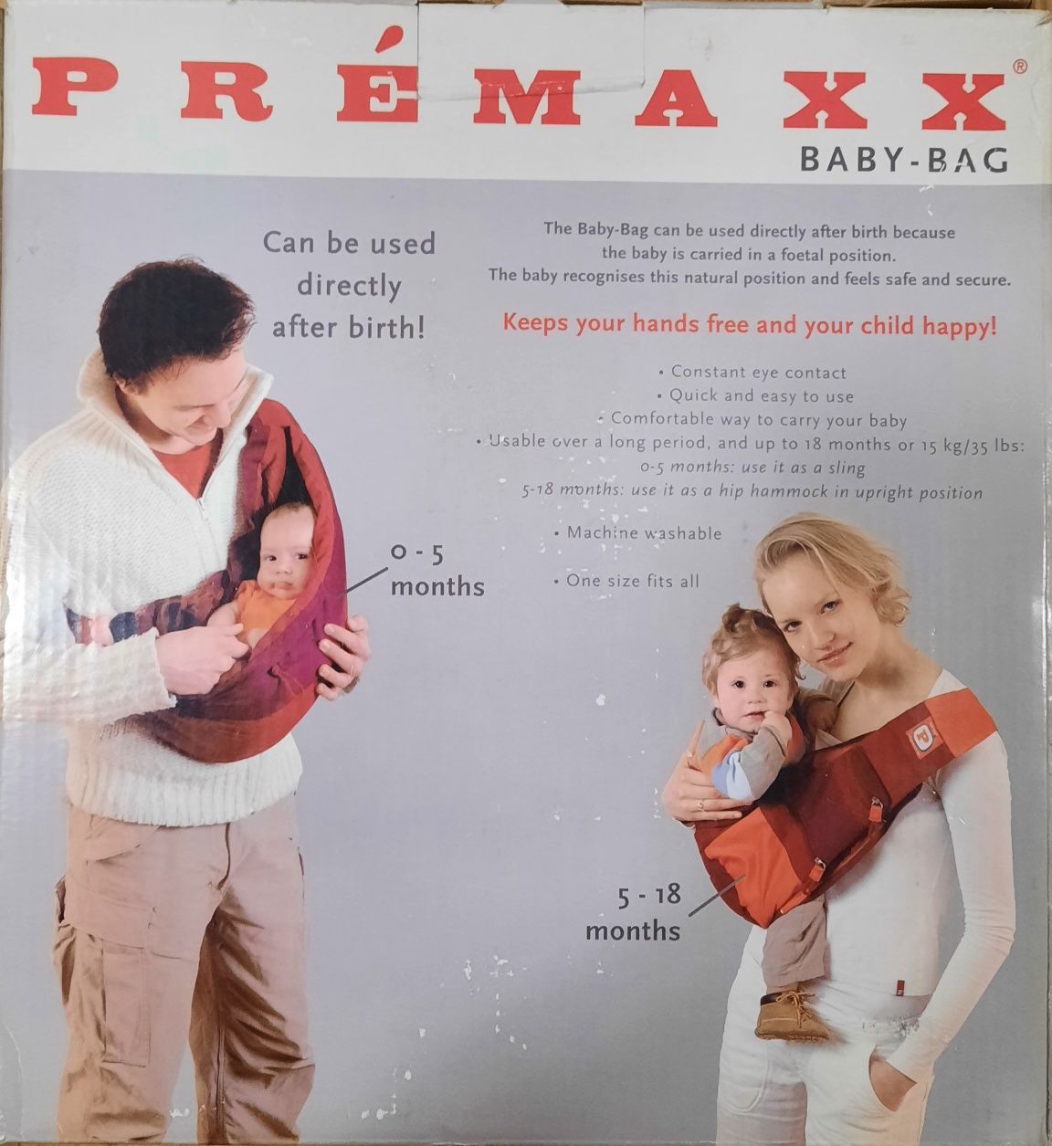 Nosidełko Premaxx Baby Bag