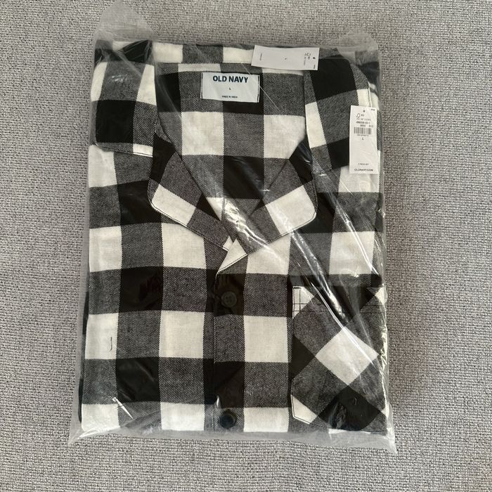 Чоловіча фланелева піжама Old Navy, комплект піжами олд наві з бавовни