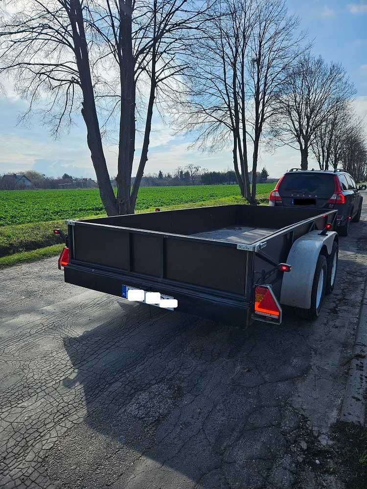 Przyczepa laweta pod minikoparkę, maszyny budowane 3500kg