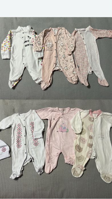 Пакет гарних речей на новонароджену дівчинку 56 - 62 см
