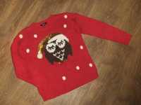 NEW LOOK świąteczny sweter 140 PINGWIN