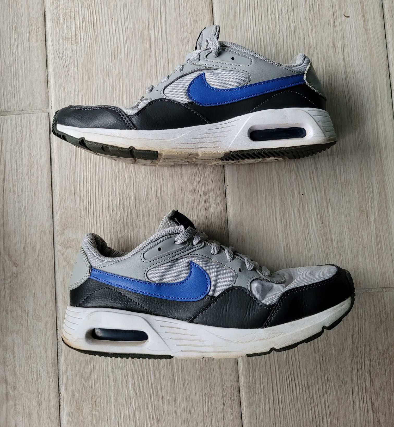 Szaro czarne męskie buty do kostek na wiązanie Nike Air Max SC 40