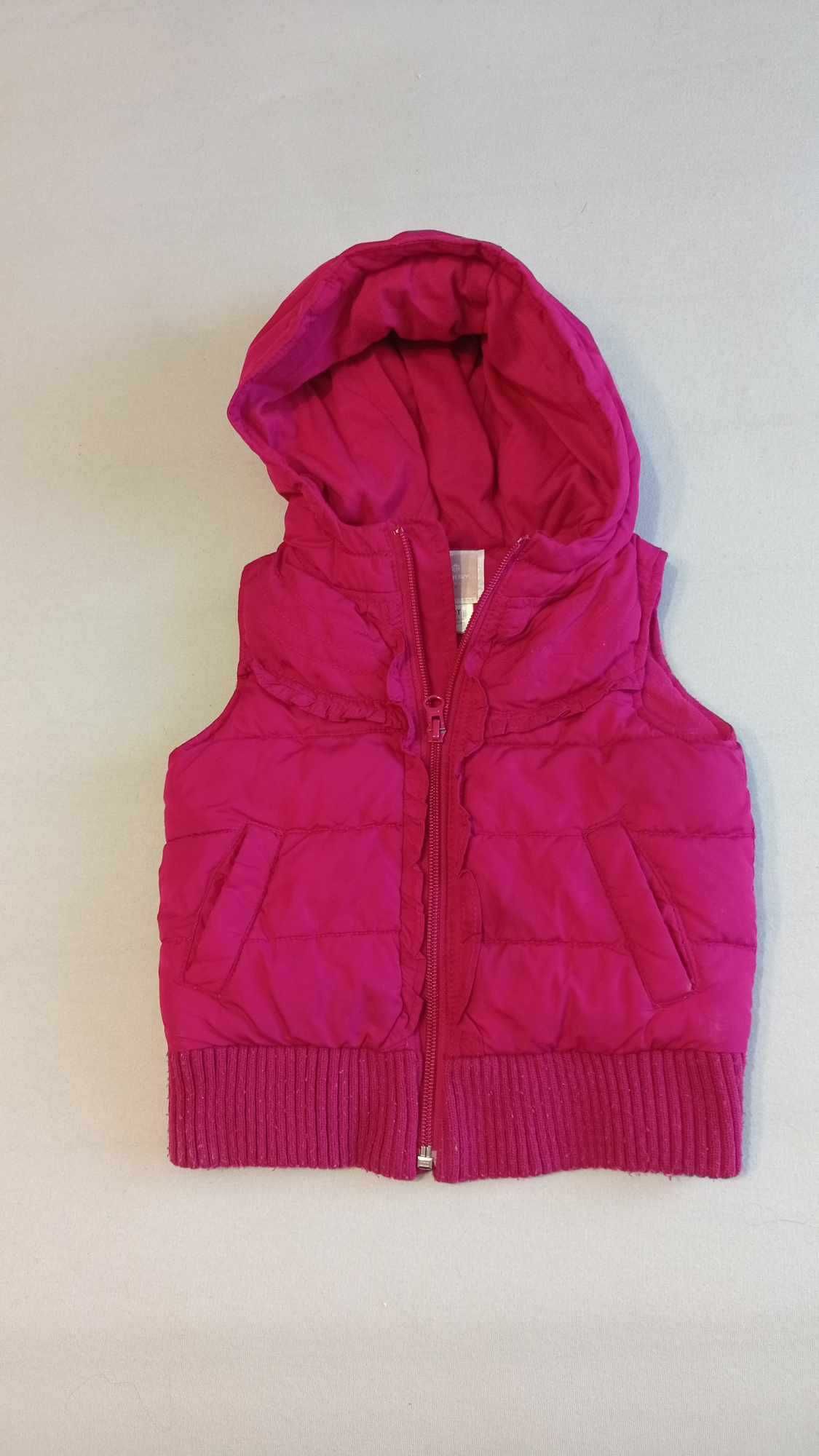 Bezrękawnik kamizelka ocieplana +czapka Oldnavy 92/98