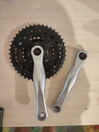 Korba rowerowa na kwadrat 3 blaty 170mm (zębatki Shimano Sram Pedały)