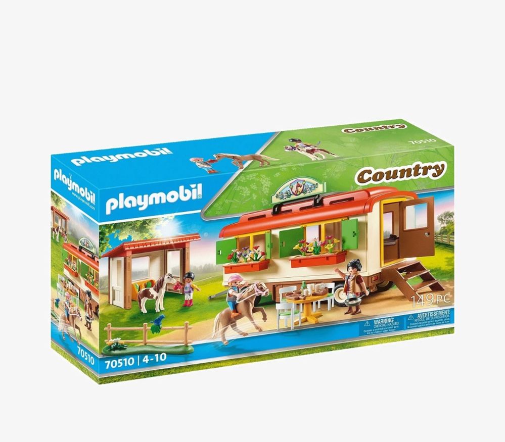 Playmobil 70510 kemping z kucykami