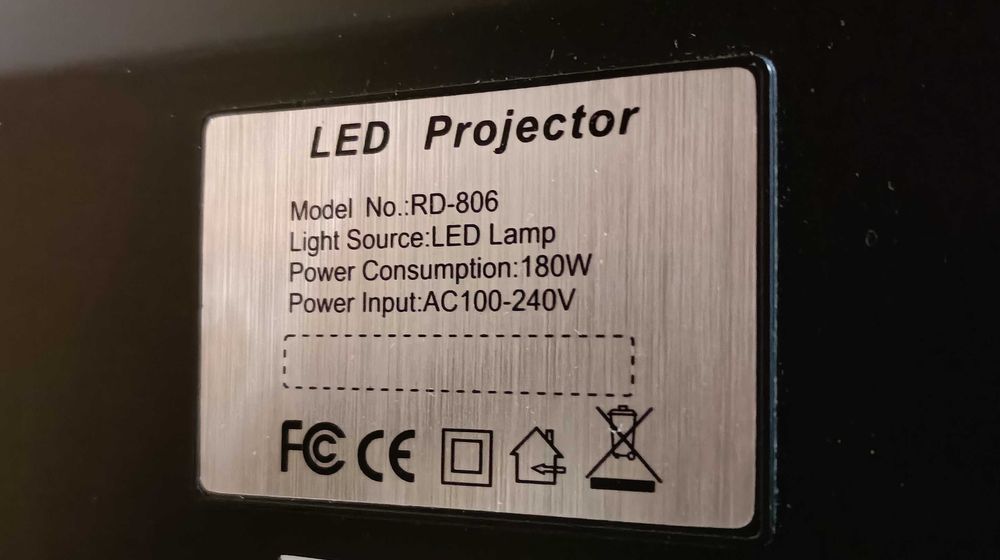 Projetor de video LED HD