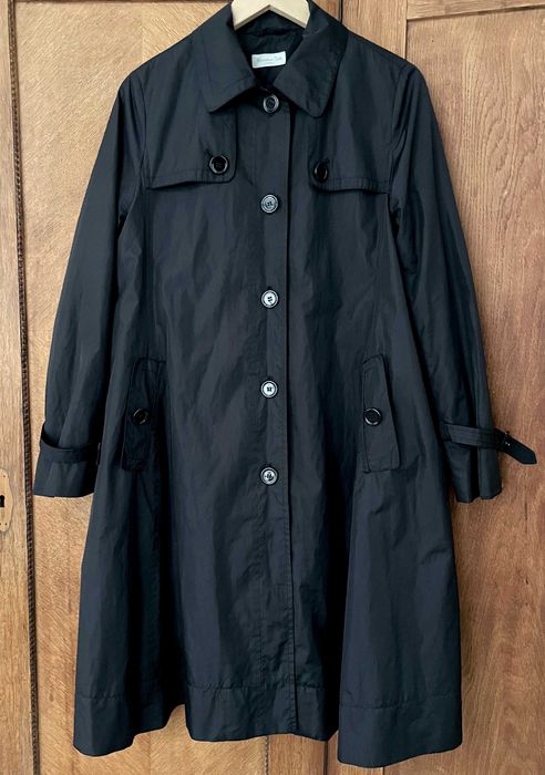 Płaszcz Massimo Dutti czarny trencz prochowiec