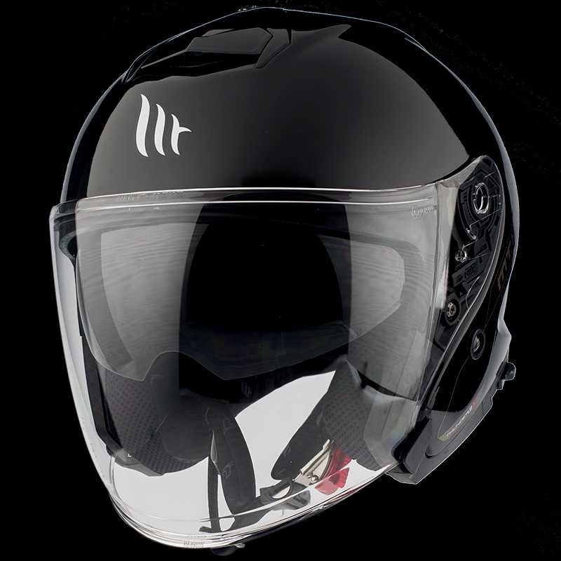 Kask otwarty jet MT Helmets THUNDER 3 SV czarny połysk r. XS 53-54 cm